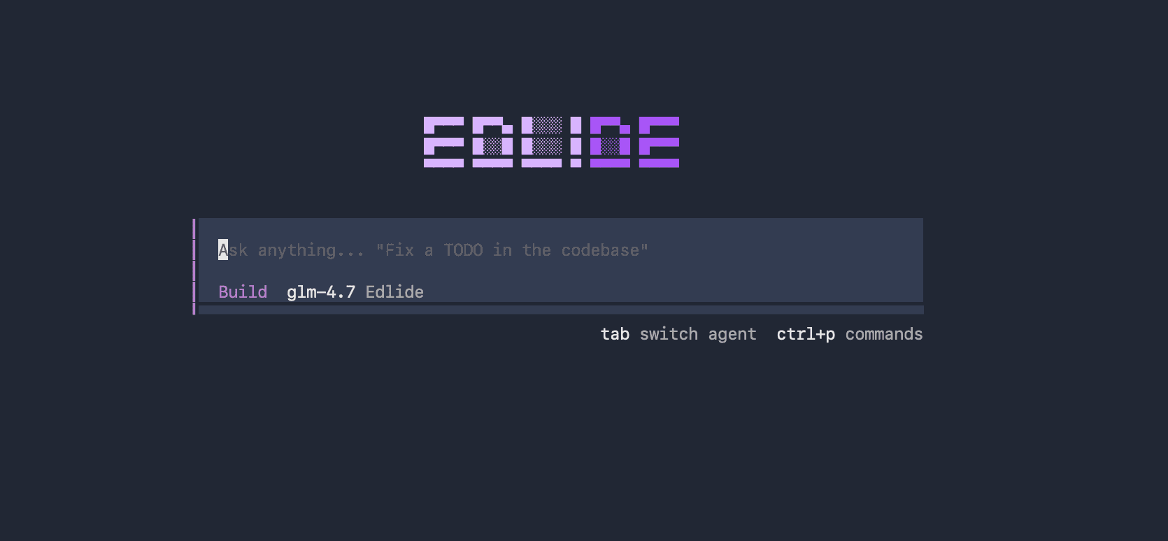 Edlide CLI terminal interface